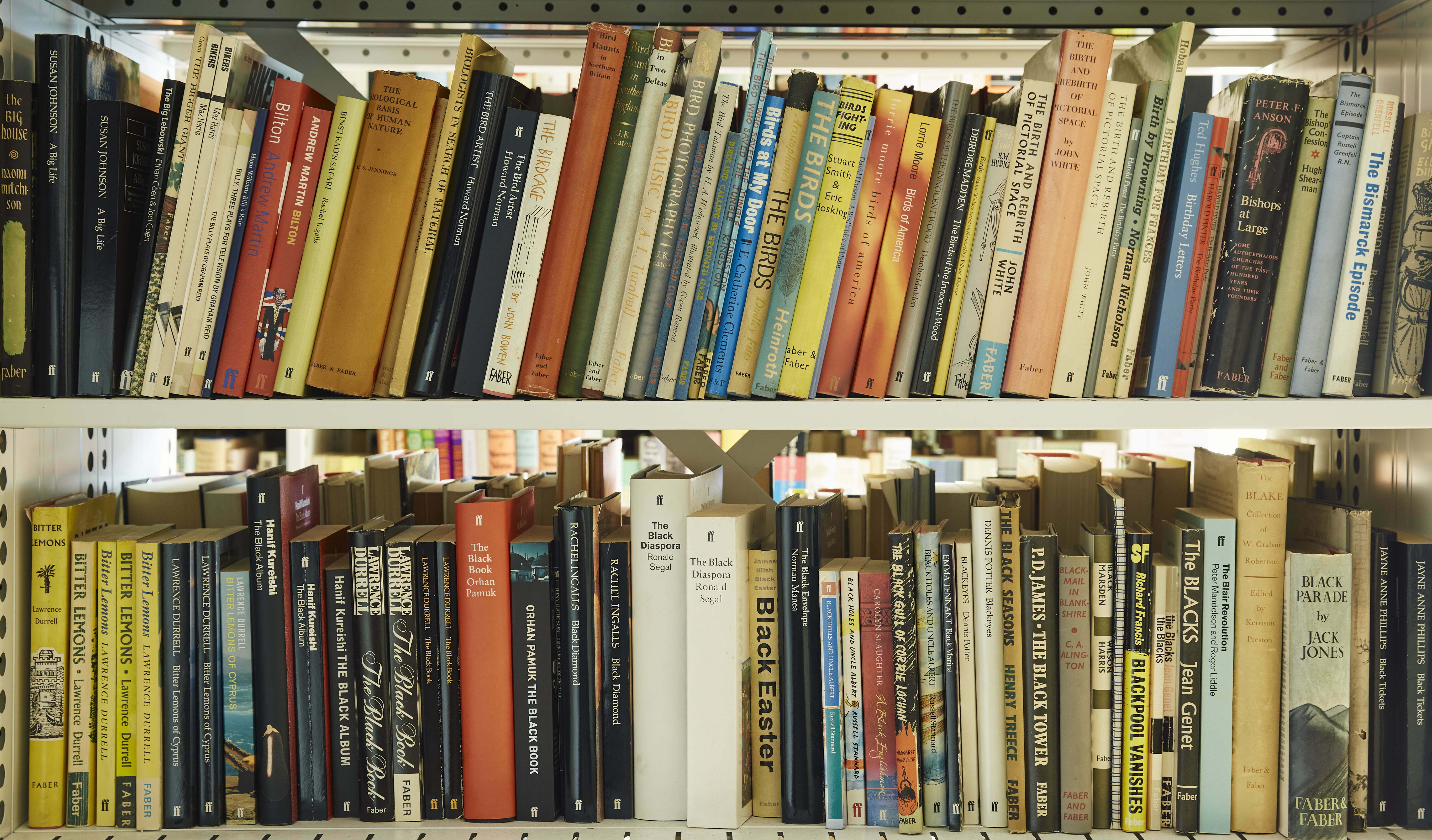 Bookshelf in Faber Archive